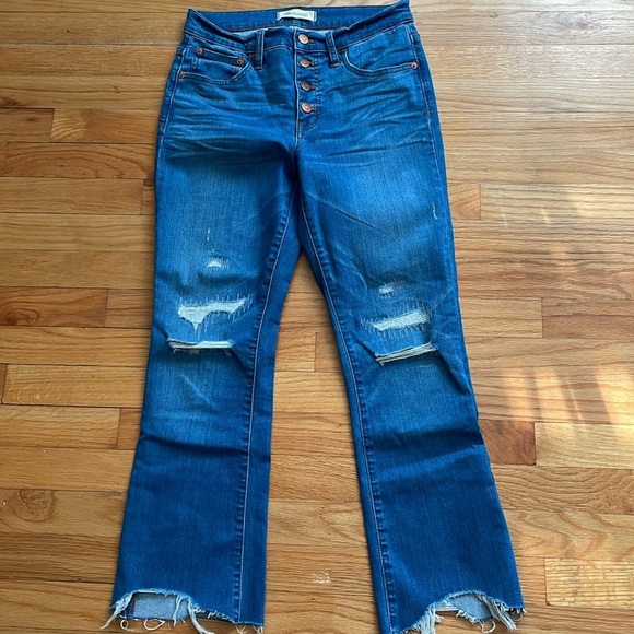 Madewell Cali Demi-Boot cropped jeans size 26 B10 - Picture 2 of 7